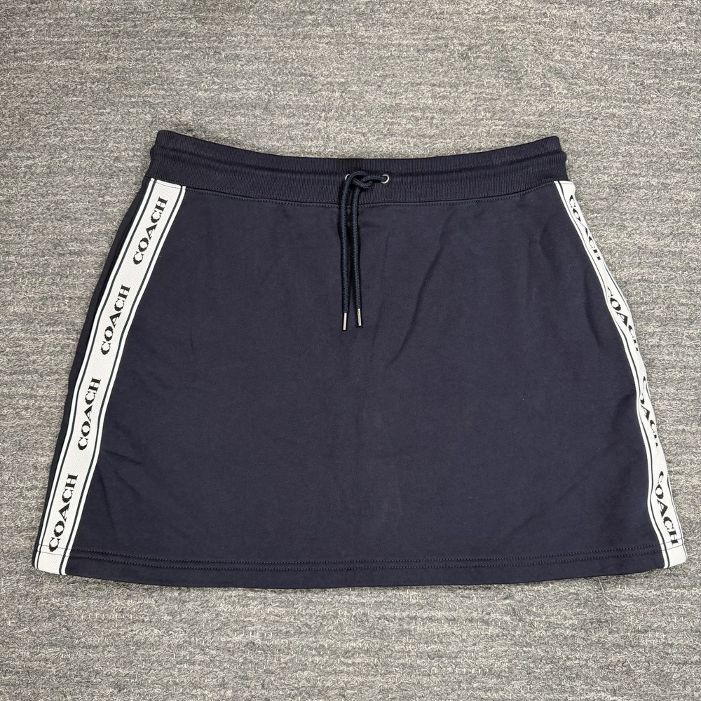 Coach Tennis Mini Skirt Women XL Navy Blue A-Line Athletic Country Club Preppy